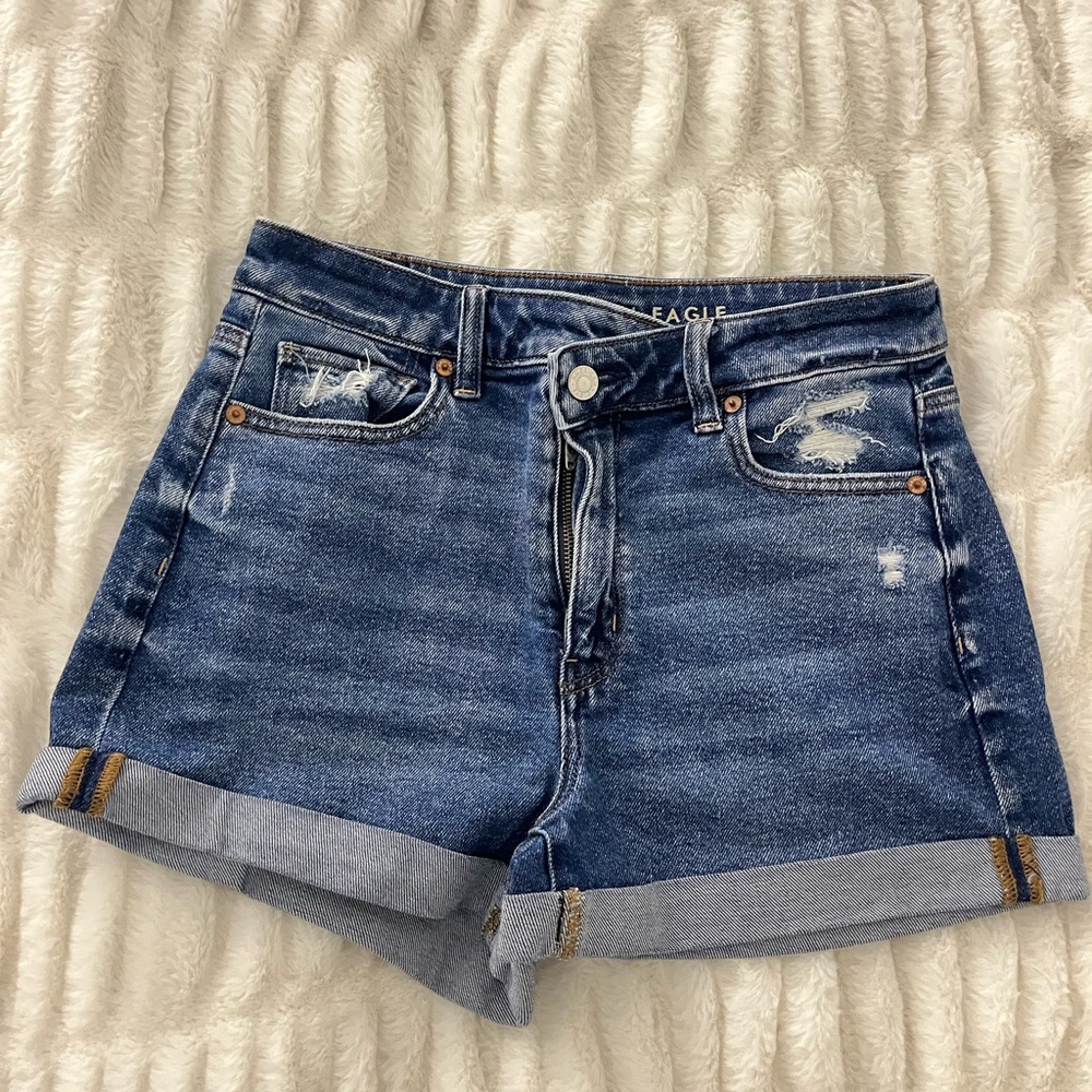 American Eagle Denim Shorts Dark Wash